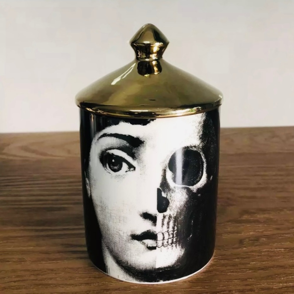 New! Skull Face Storage Jar